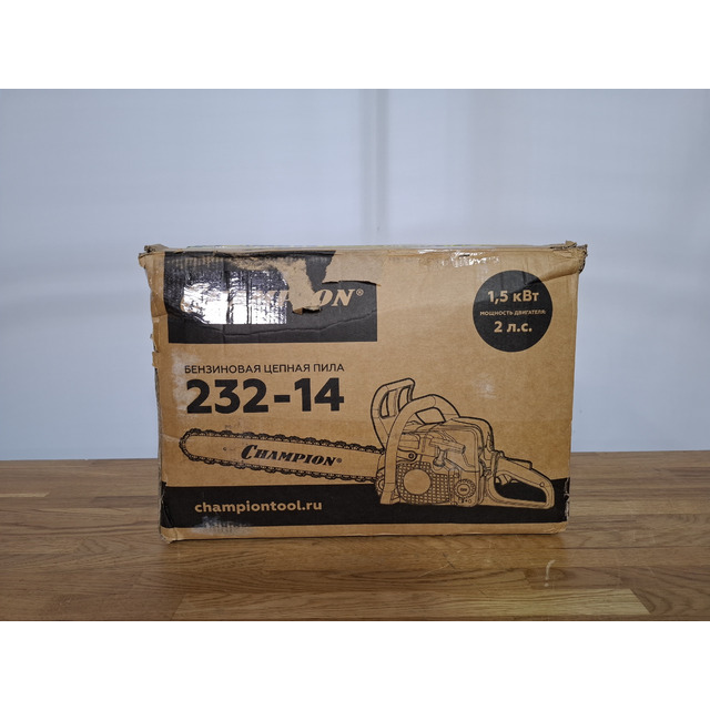 Бензопила Champion 232-14 + подарок (Цвет: Yellow / Black)