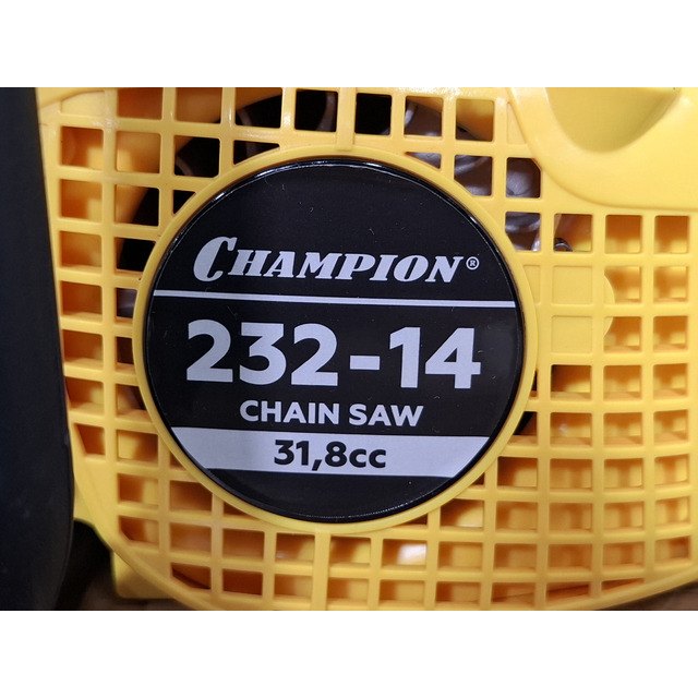 Бензопила Champion 232-14 + подарок (Цвет: Yellow / Black)