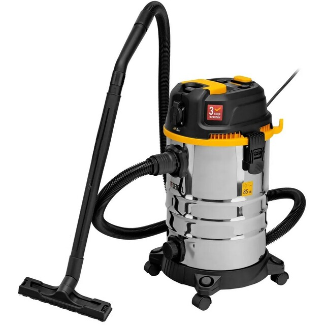 Строительный пылесос Denzel RVC30 (Цвет: Silver)