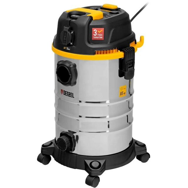 Строительный пылесос Denzel RVC30 (Цвет: Silver)