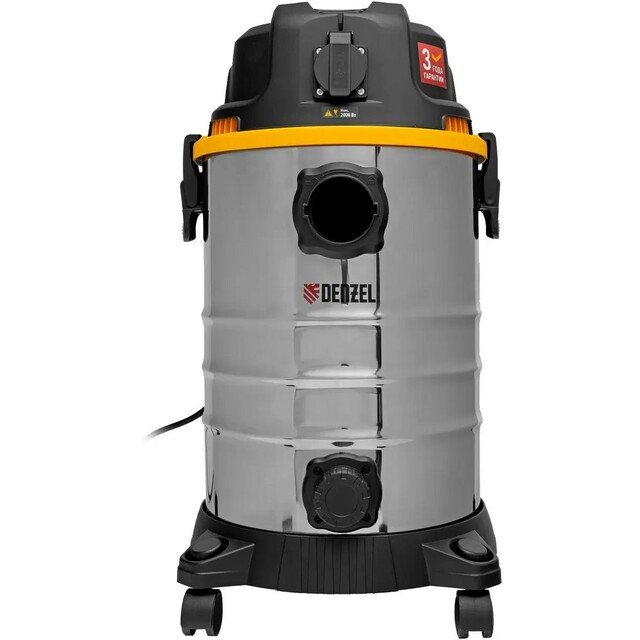 Строительный пылесос Denzel RVC30 (Цвет: Silver)