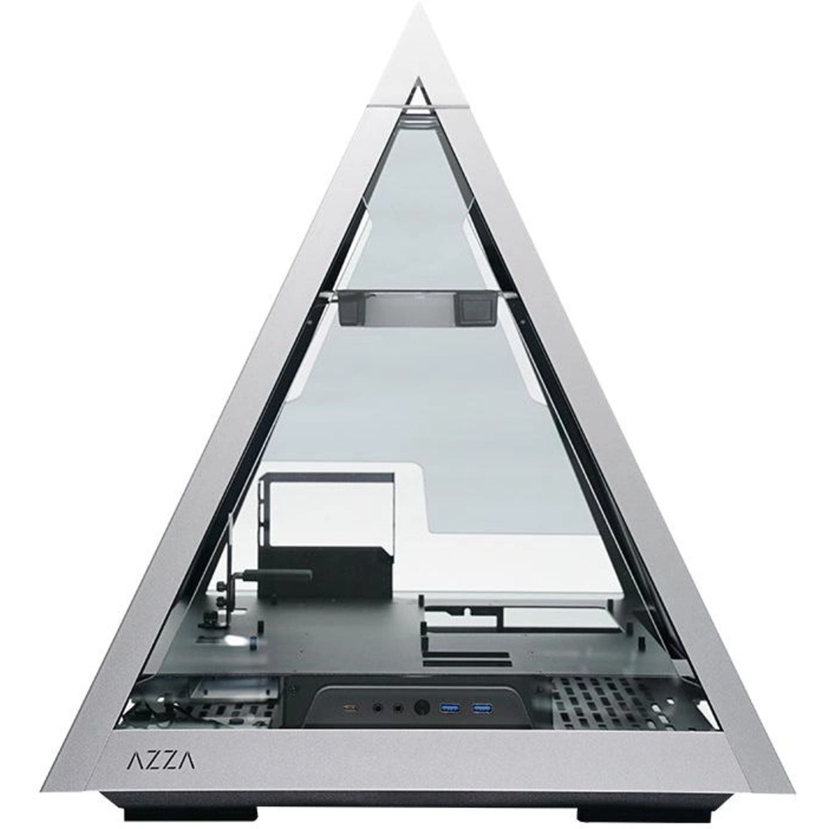 Корпус Azza CSAZ-804L PYRAMID (Цвет: Silver)