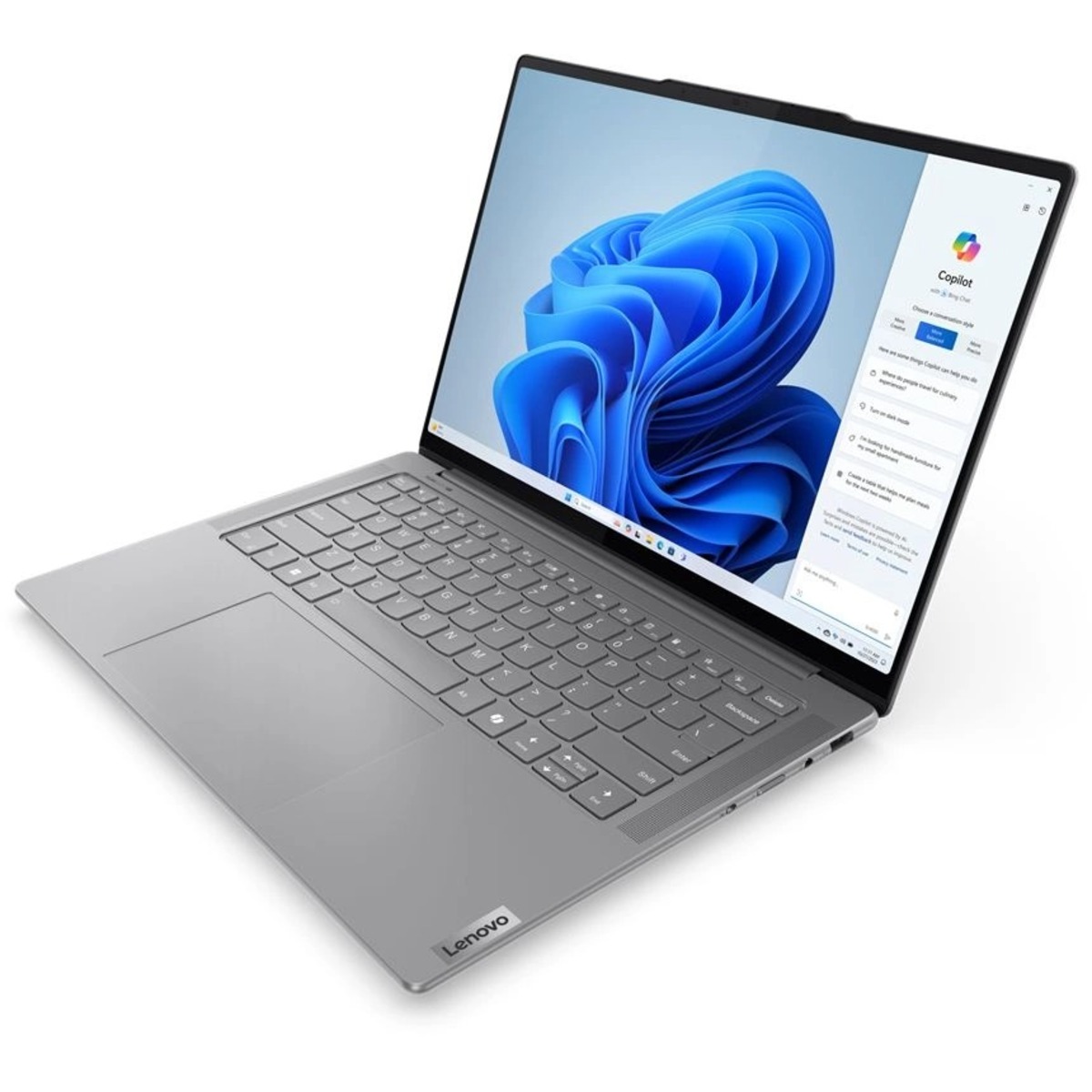 Ноутбук Lenovo Yoga Pro 7 14IMH9 (Core Ultra 7 155H 32Gb SSD1Tb NVIDIA GeForce RTX4050 6Gb 14.5 OLED 2.8K (2880x1800) Windows 11 Home grey WiFi BT Cam)