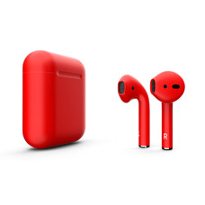 Наушники Apple AirPods 2 Color (без беспроводной зарядки чехла) (Цвет: Red Matte)