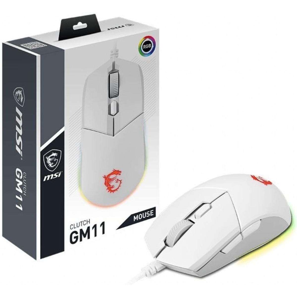 Мышь MSI Clutch GM11 (Цвет: White)