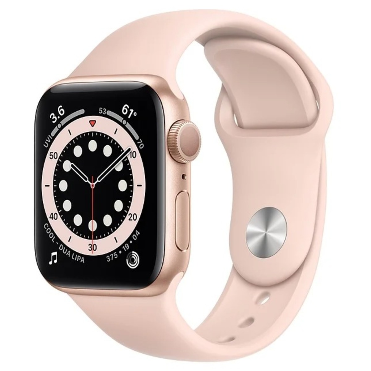 Умные часы Apple Watch Series 6 GPS 40mm Aluminum Case with Sport Band (Цвет: Gold / Pink Sand)