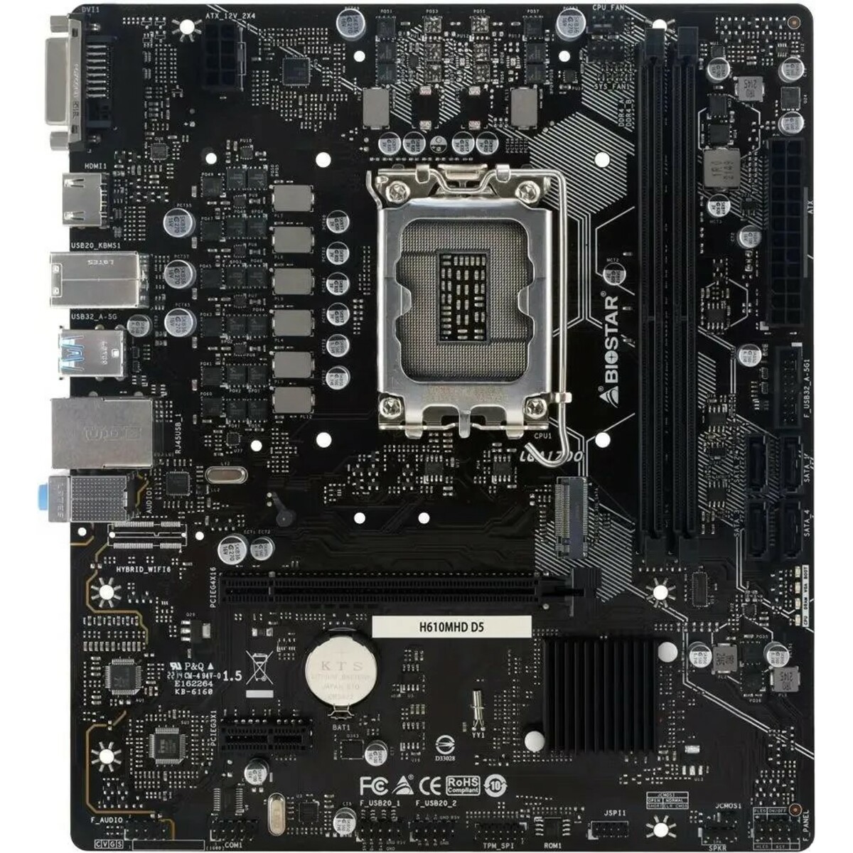 Материнская плата Biostar H610MHD D5 