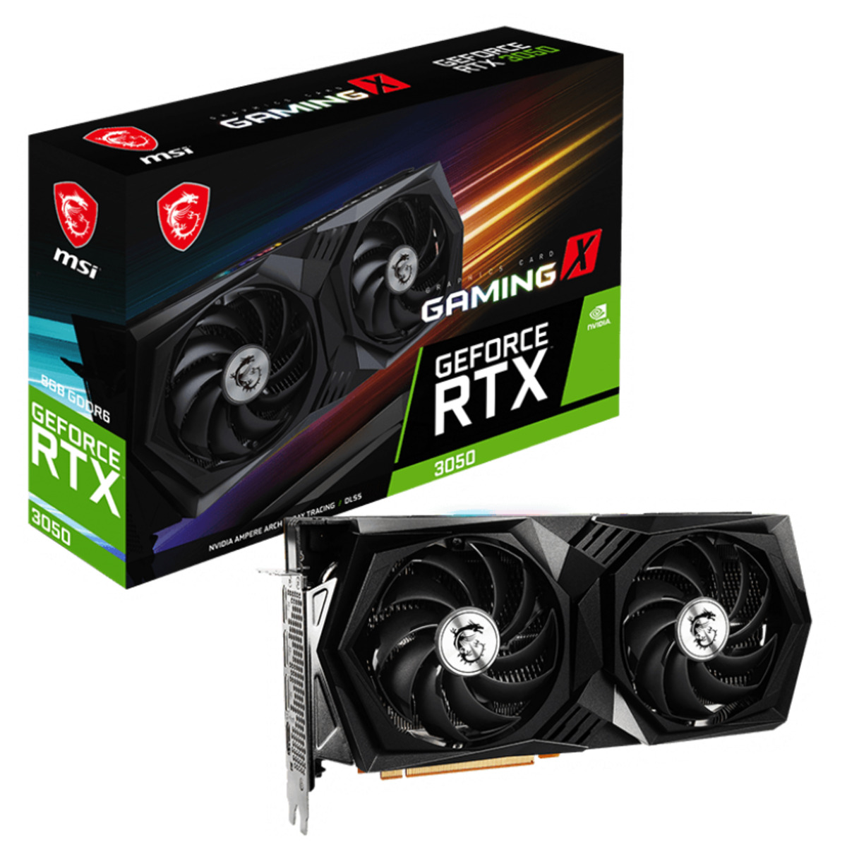 Видеокарта MSI RTX 3050 GAMING X 8G