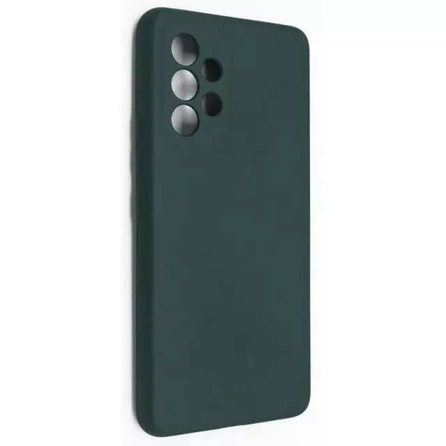Чехол-накладка VLP Silicone Сase Soft Touch для смартфона Samsung Galaxy A33 5G (Цвет: Dark Green)