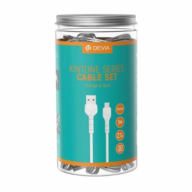 Кабель Devia Kintone Cable Set V2 Micro (Цвет: White)