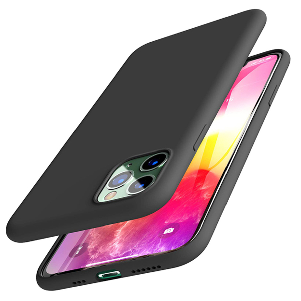 Чехол-накладка Devia Nature Series Silicone Case для смартфона iPhone 11 Pro Max, черный