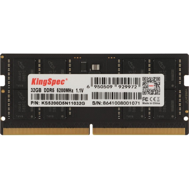 Память DDR5 32GB 5200MHz Kingspec KS5200D5N11032G Память DDR5 32GB 5200MHz Kingspec KS5200D5N11032G