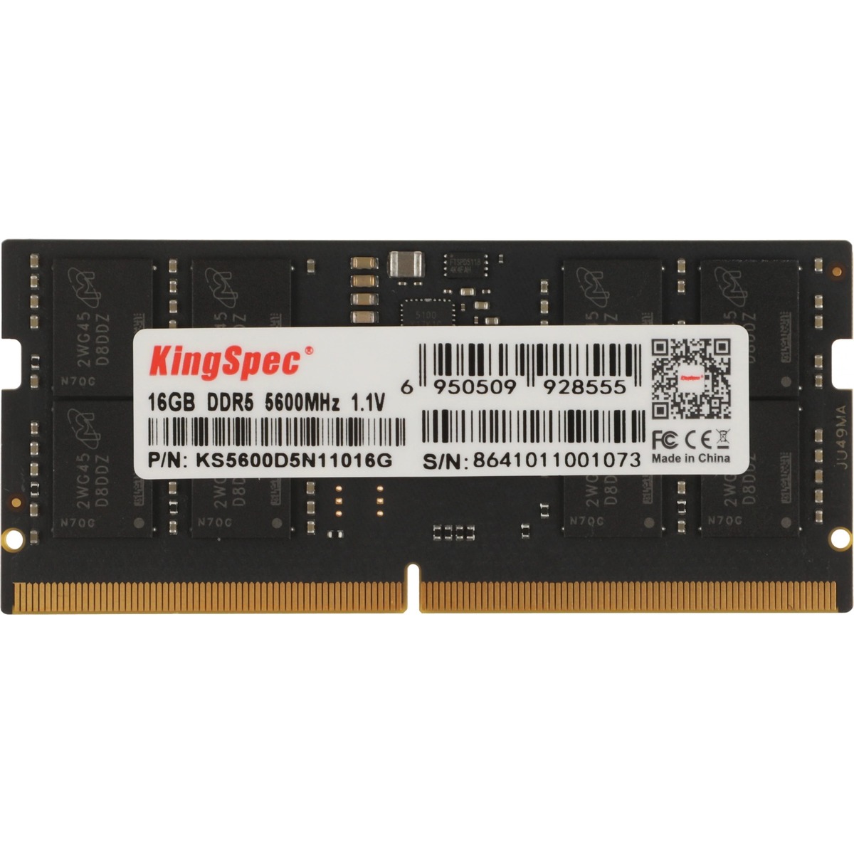 Память DDR5 16Gb 5600MHz Kingspec KS5600D5N11016G