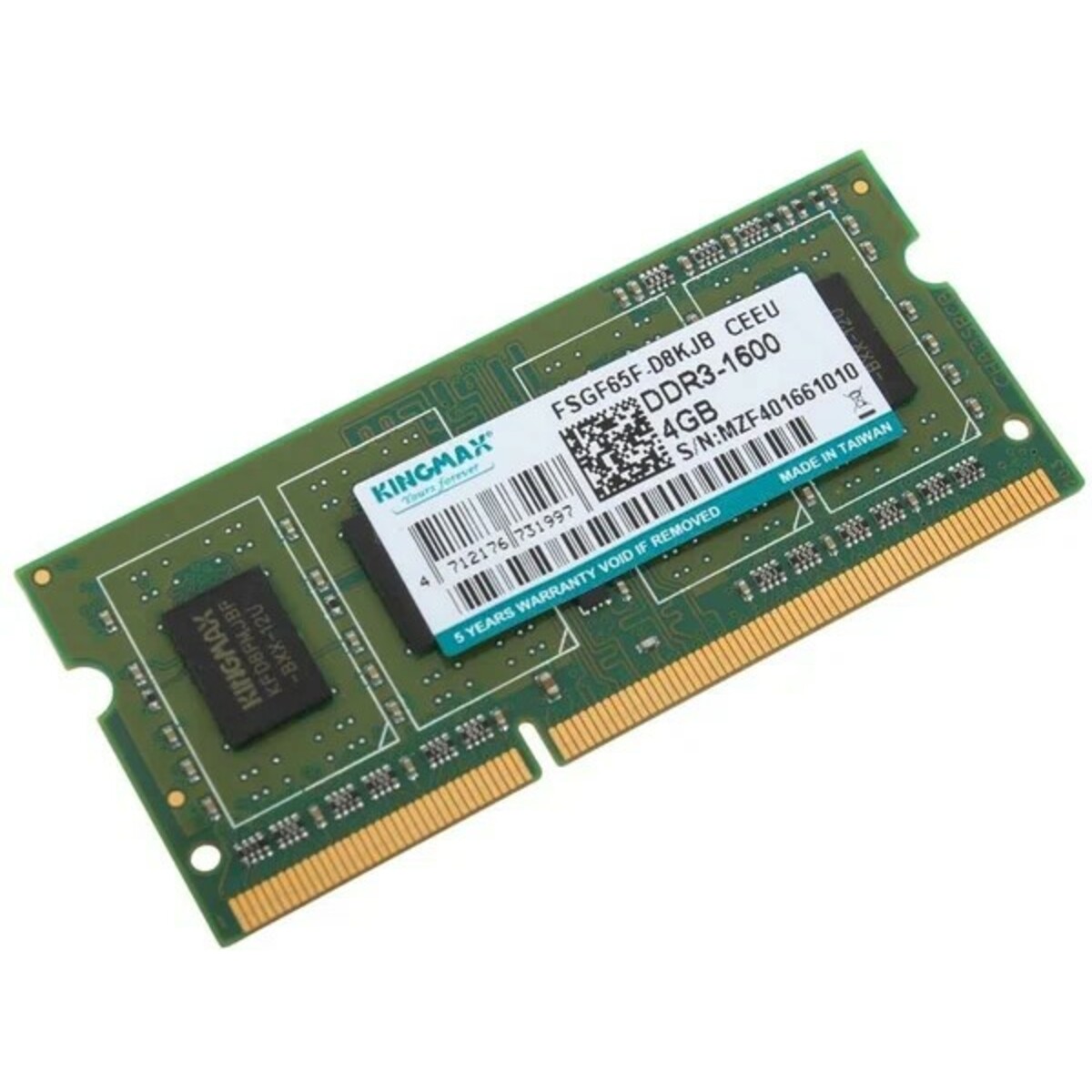 Память DDR3 4Gb Kingmax KM-SD3-1600-4GS