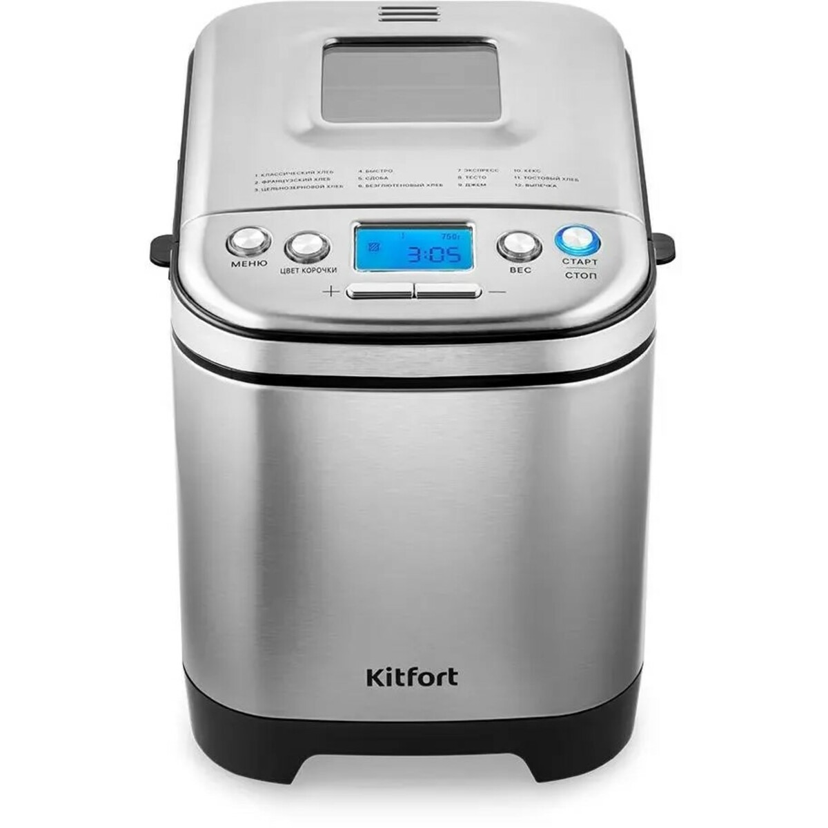 Хлебопечь Kitfort КТ-306 (Цвет: Inox)