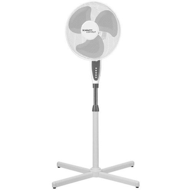 Вентилятор напольный Scarlett SC-SF111B24 (Цвет: White / Gray)