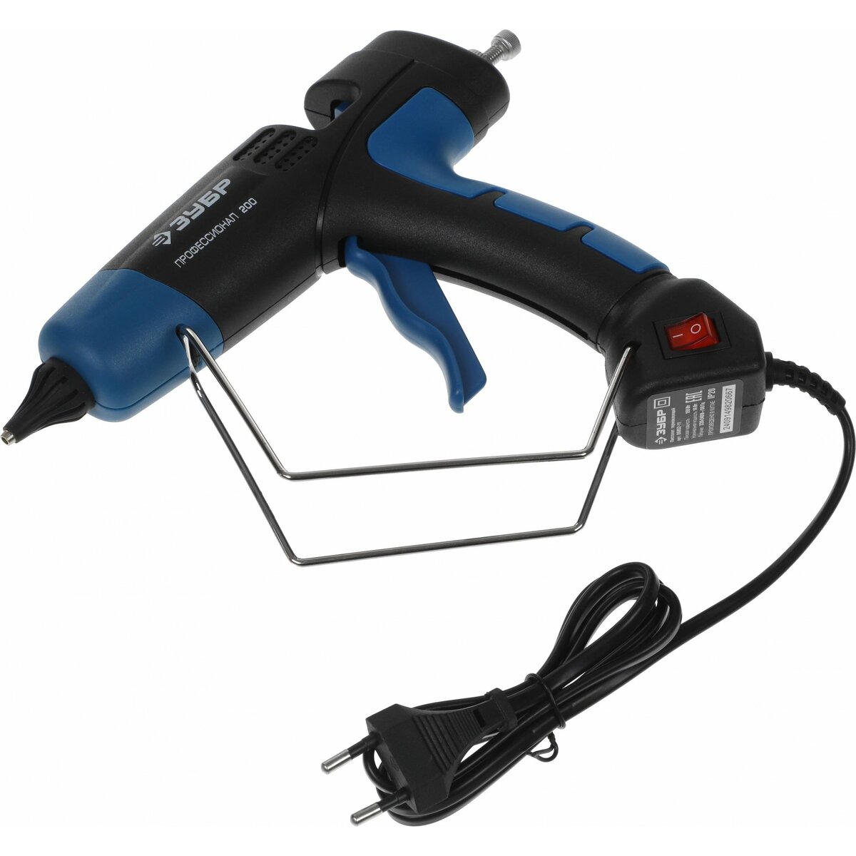 Клеевой пистолет Зубр 06852-11 (Цвет: Black/Blue)