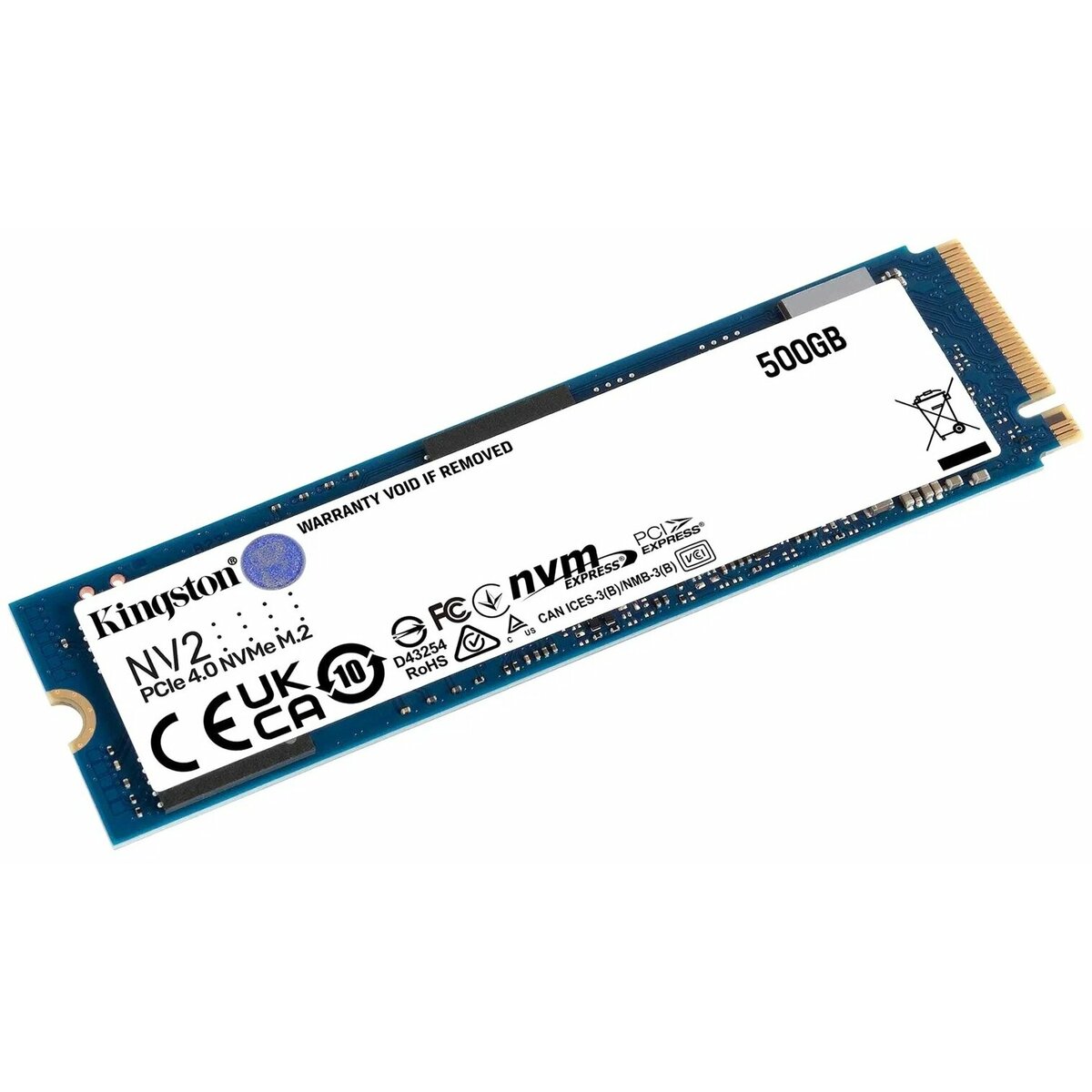 SSD жесткий диск Kingston 500 ГБ M.2 SNV2S/500G