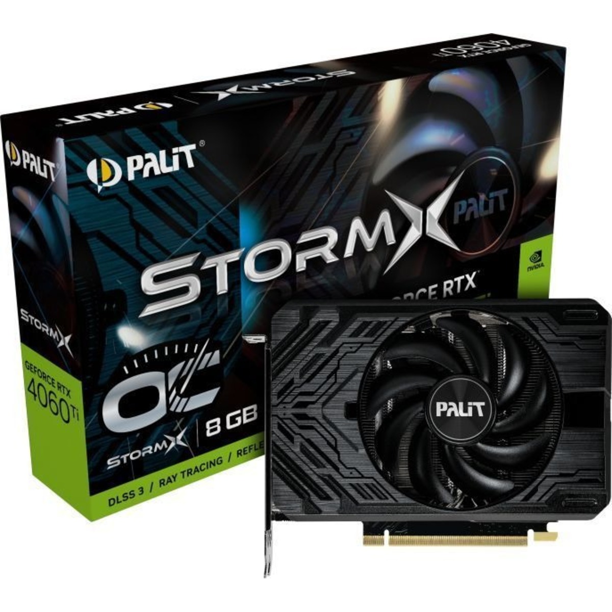 Видеокарта Palit GeForce RTX 4060 Ti StormX OC 8G (NE6406TS19P1-1060F)