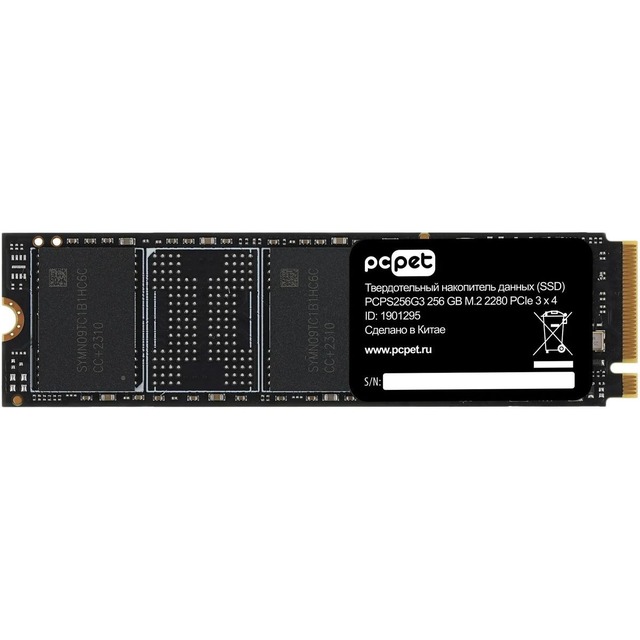 Накопитель SSD PC Pet PCI-E 3.0 x4 256Gb PCPS256G3