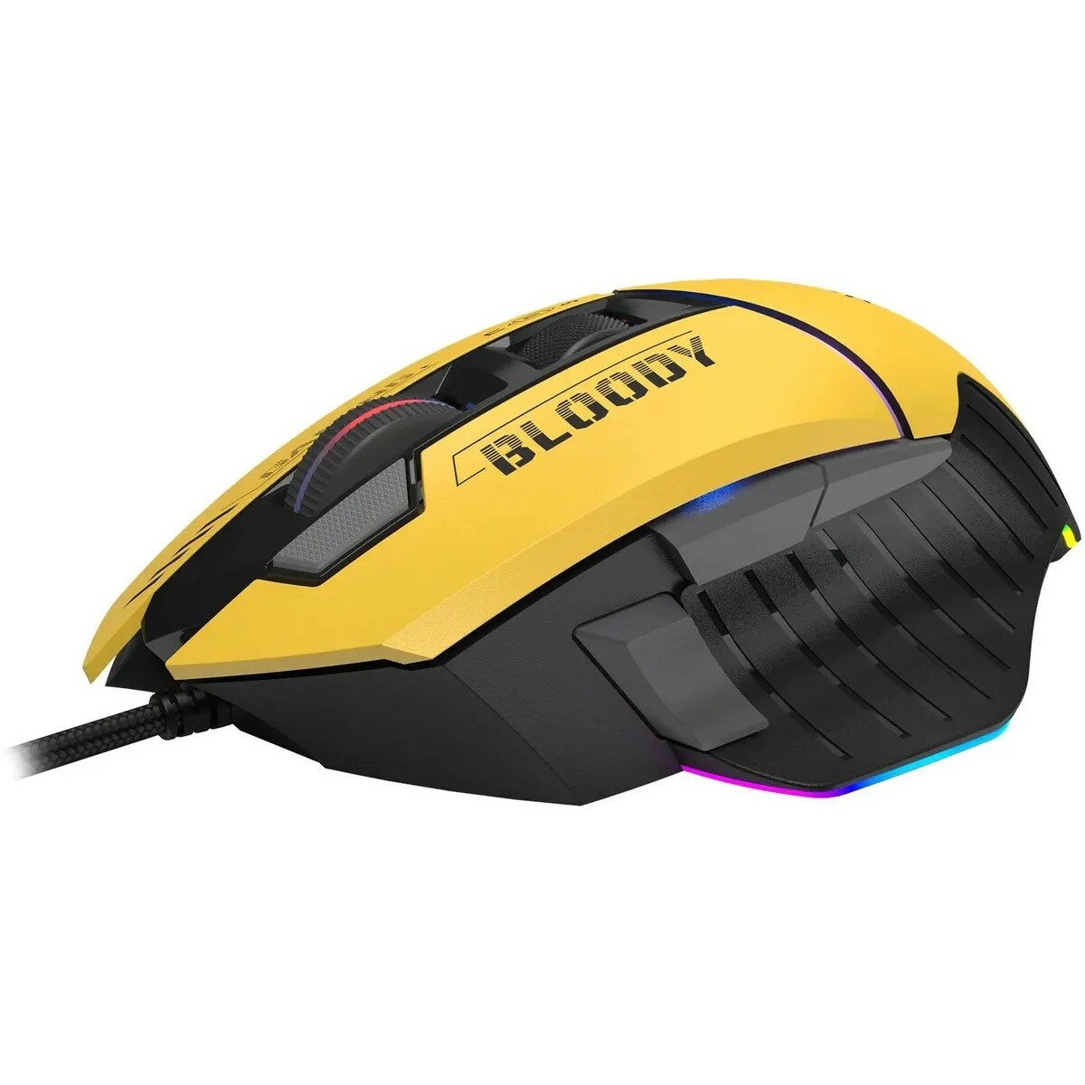 Мышь A4Tech Bloody W95 Max Sports (Цвет: Yellow/Gray)