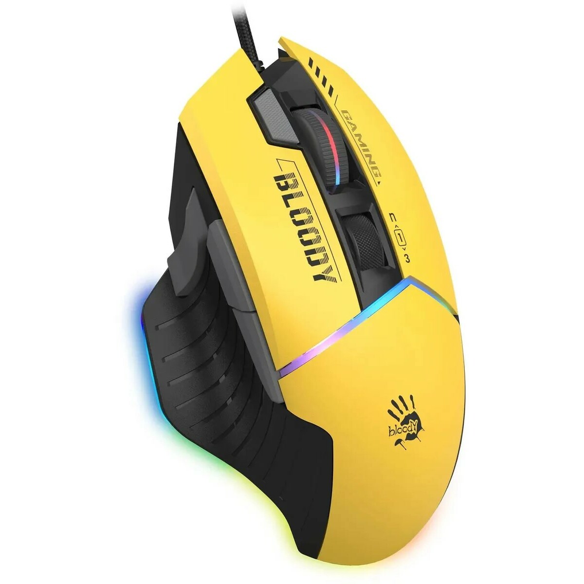 Мышь A4Tech Bloody W95 Max Sports (Цвет: Yellow/Gray)