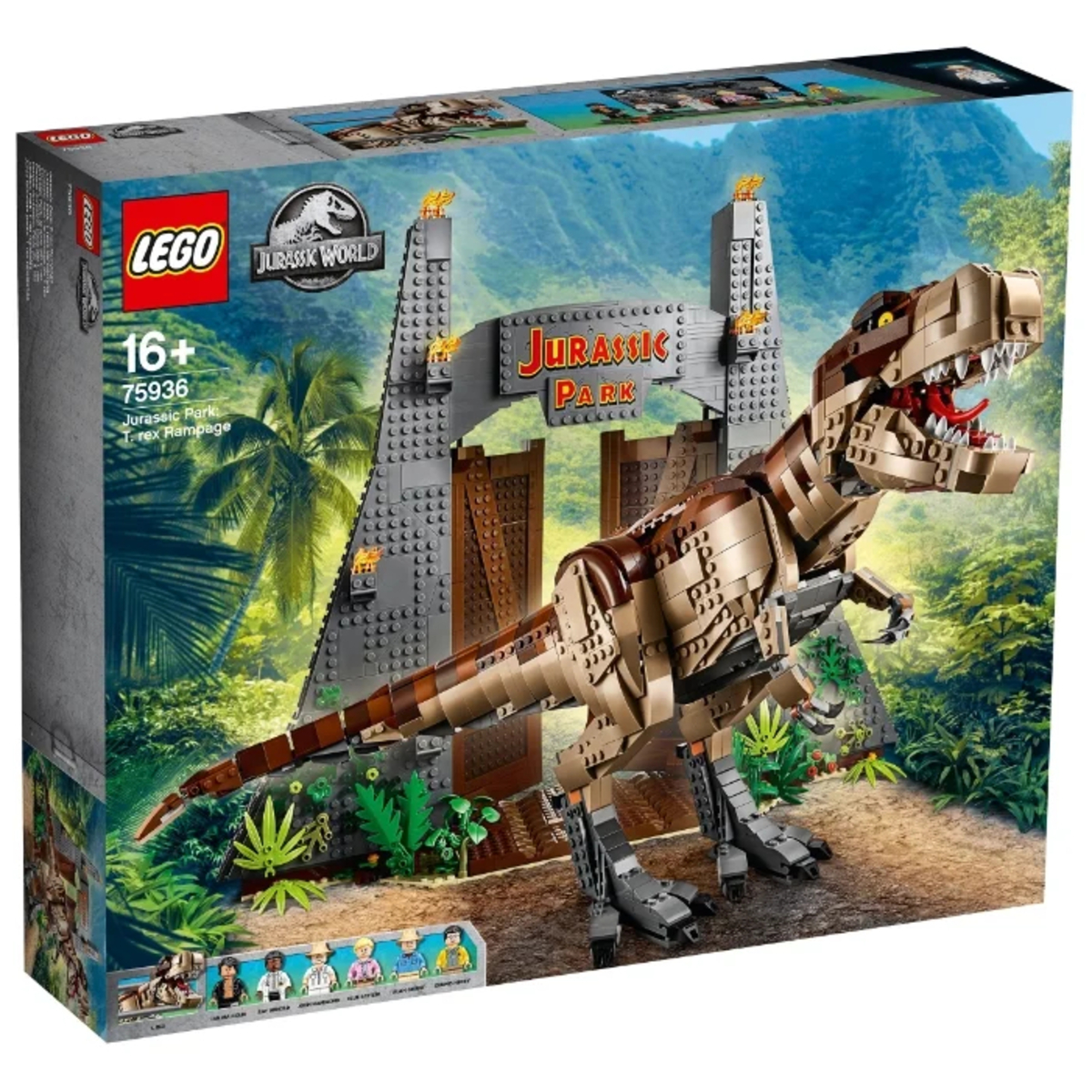Конструктор LEGO Jurassic World 75936 Ярость Ти-Рекса