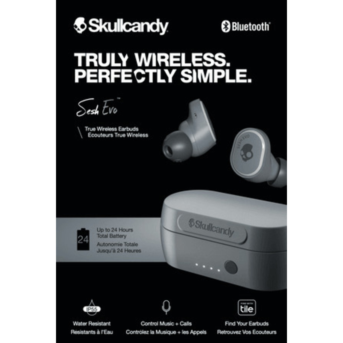 Наушники Skullcandy Sesh Evo TWS (Цвет: Gray)