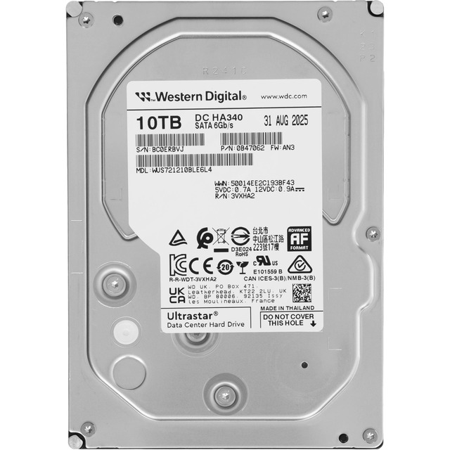 Жесткий диск WD SATA-III 10TB 0B47062 WUS721210BLE6L4 Жесткий диск WD SATA-III 10TB 0B47062 WUS721210BLE6L4