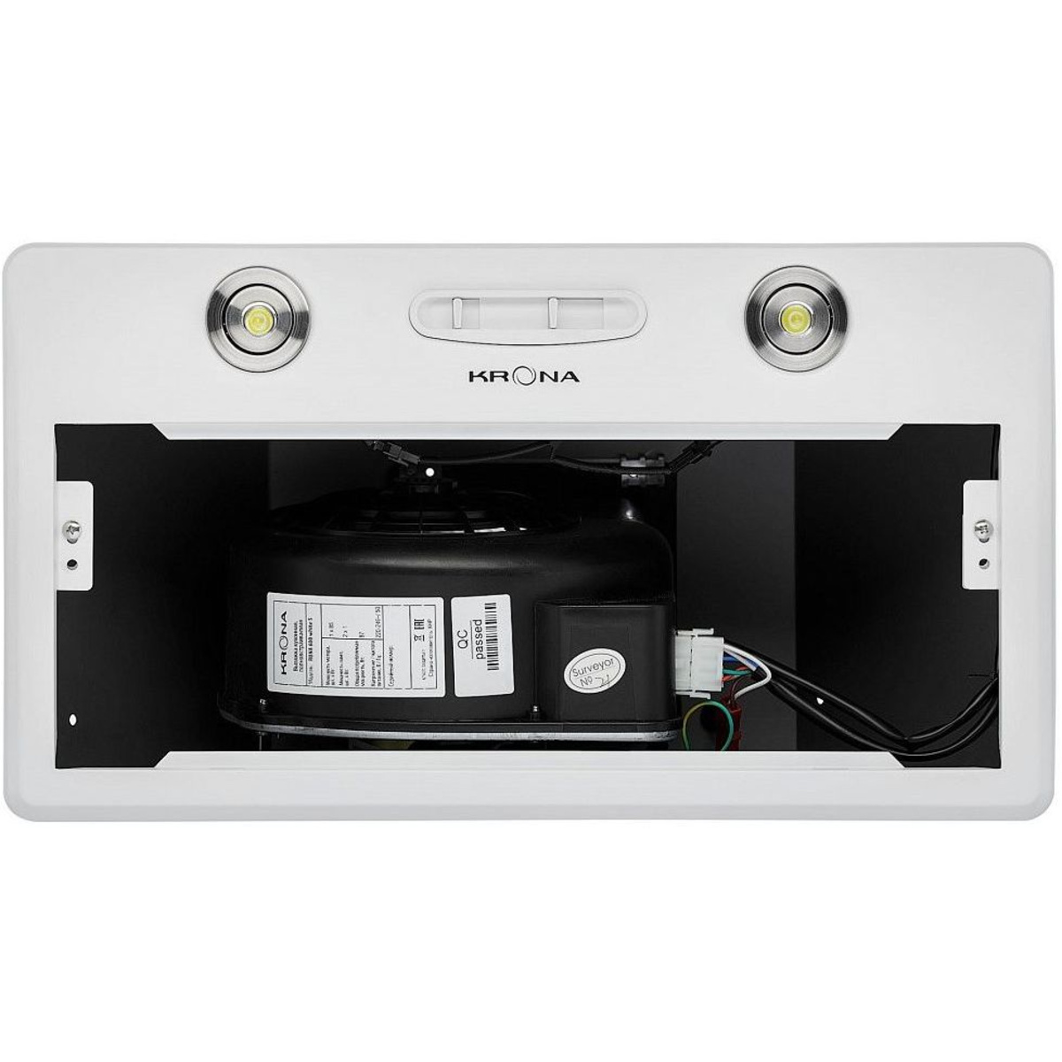 Вытяжка встраиваемая Krona Runa 600 S (Цвет: White)