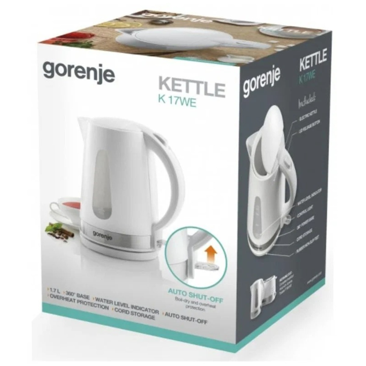 Чайник Gorenje K17WE (Цвет: White)