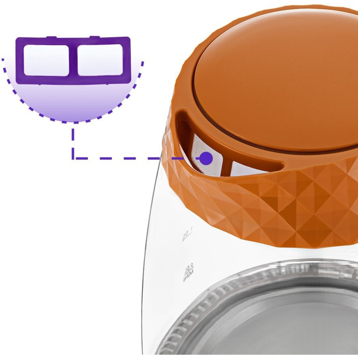 Чайник Kitfort KT-6123-4 (Цвет: Orange)