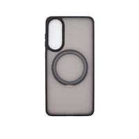 Чехол-накладка Devia Delight Series Magnetic Shockproof Case with Rotatable Bracket для смартфона Samsung Galaxy S25 Edge (Цвет: Black)