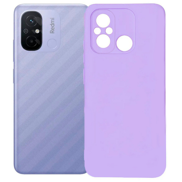 Чехол-накладка Borasco MicroFiber Case для смартфона Xiaomi Redmi 12C (Цвет: Lavender)