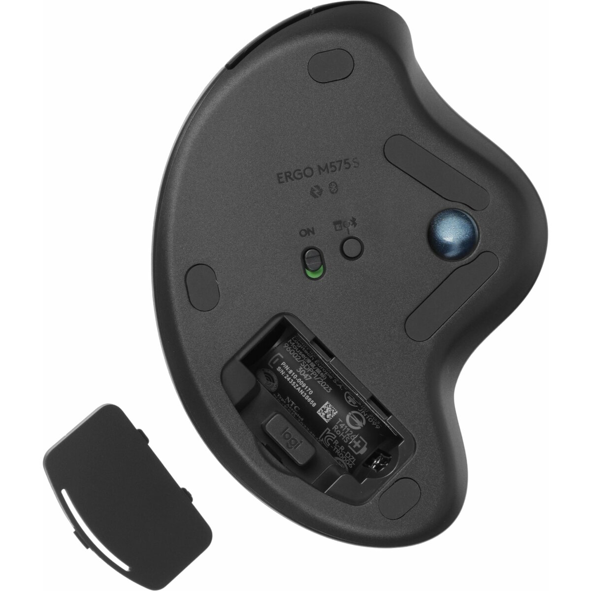 Трекбол Logitech M575S, черный 