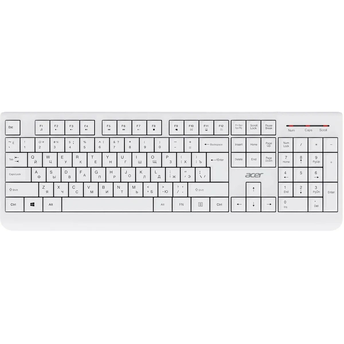 Клавиатура + мышь Acer OCC401, белый