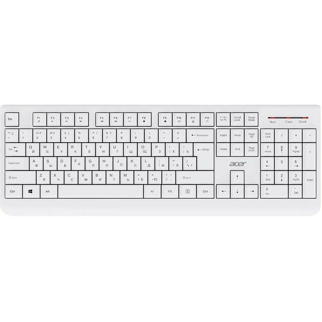 Клавиатура + мышь Acer OCC401, белый Клавиатура + мышь Acer OCC401, белый