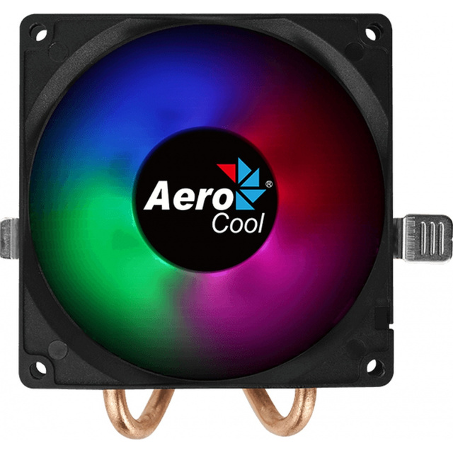 Устройство охлаждения(кулер) Aerocool Air Frost 2 Soc-FM2+ / AM2+ / AM3+ / AM4 / 1150 / 1151 / 1155 / 2011 /  3-pin 26dB Al+Cu 110W 250gr LED Ret
