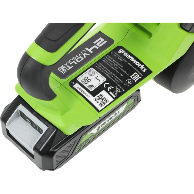 Электрическая цепная пила Greenworks G24CS25K2 (Цвет: Green) Электрическая цепная пила Greenworks G24CS25K2 (Цвет: Green)