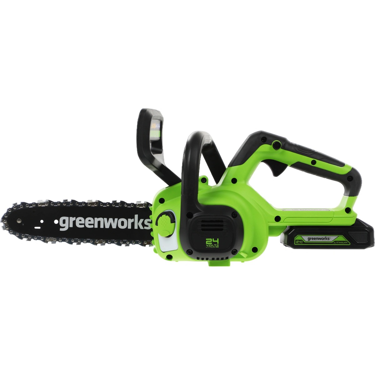 Электрическая цепная пила Greenworks G24CS25K2 (Цвет: Green)