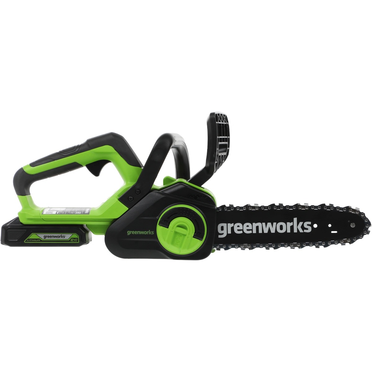 Электрическая цепная пила Greenworks G24CS25K2 (Цвет: Green)