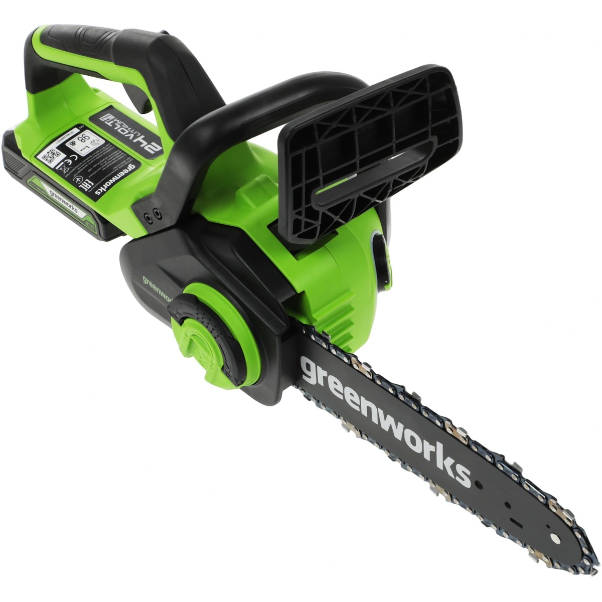 Электрическая цепная пила Greenworks G24CS25K2 (Цвет: Green)