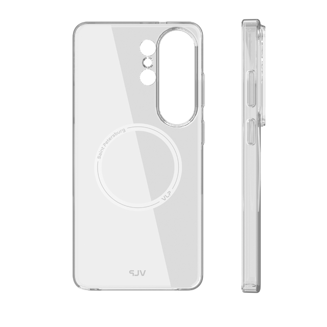 Чехол-накладка VLP Puro Case with MagSafe для смартфона Samsung Galaxy S26 Ultra (Цвет: Transparent)