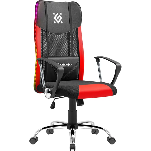 Кресло игровое Defender West (Цвет: Black/Red)