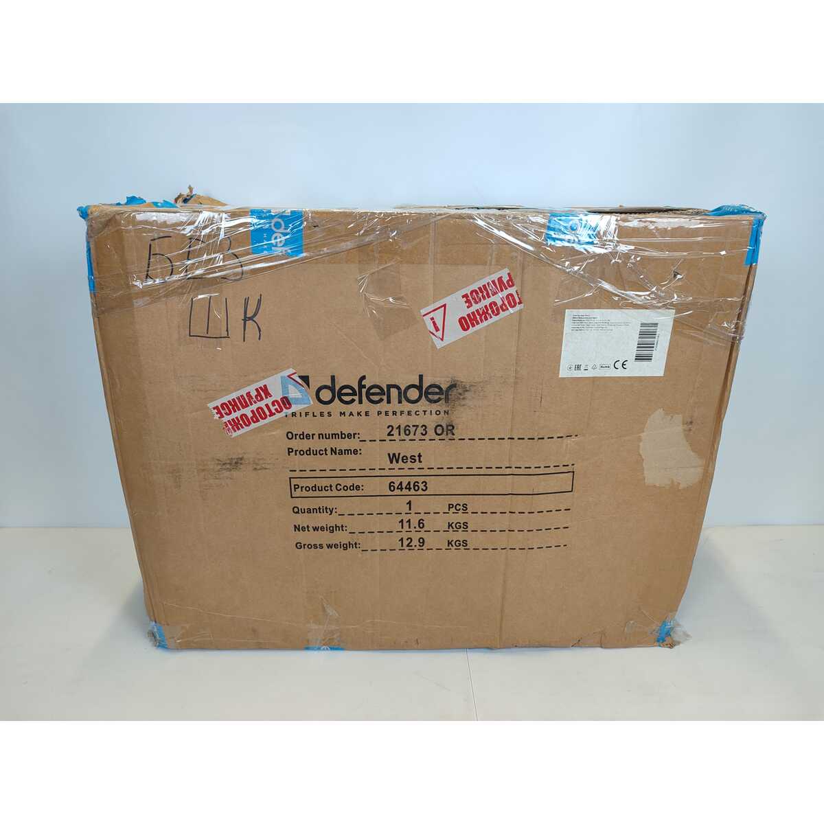 Кресло игровое Defender West (Цвет: Black/Red)