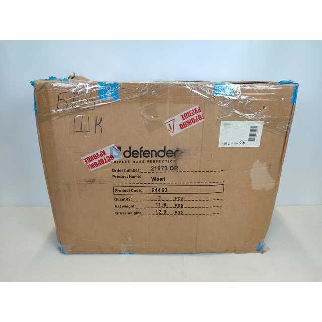 Кресло игровое Defender West (Цвет: Black / Red) Кресло игровое Defender West (Цвет: Black / Red)