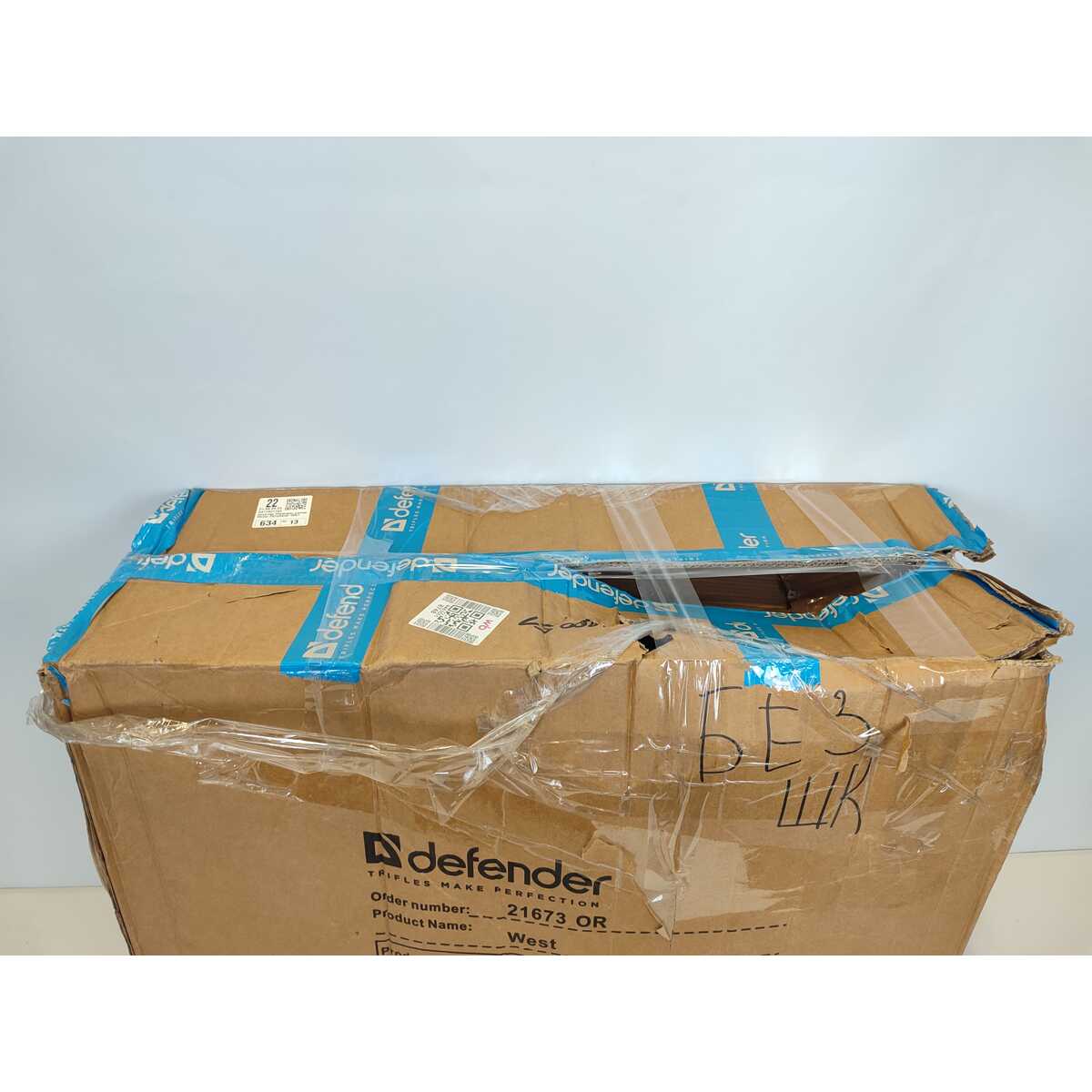 Кресло игровое Defender West (Цвет: Black/Red)