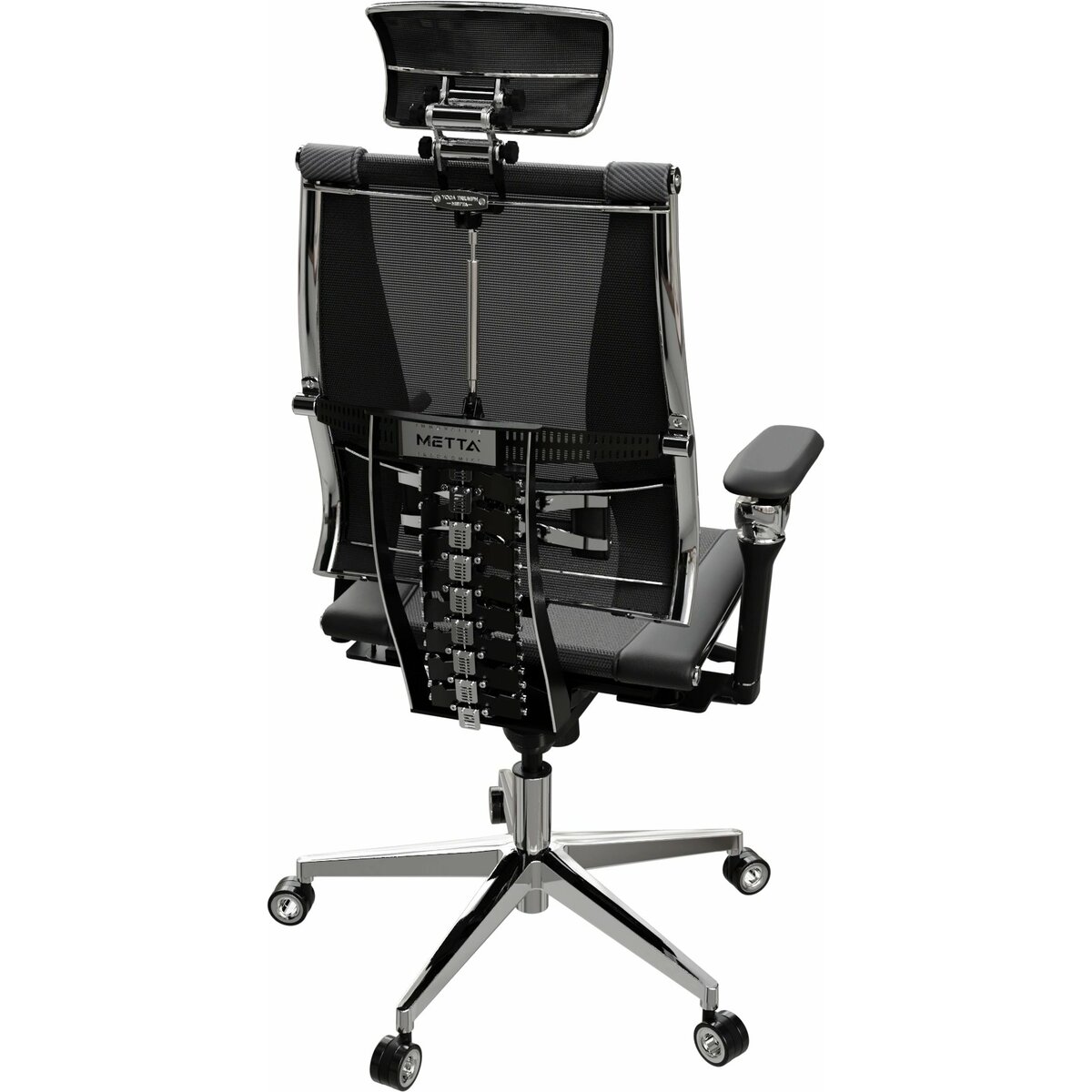 Кресло руководителя эргономичное Метта Yoga Spine Triumph L2 (M06), черный 