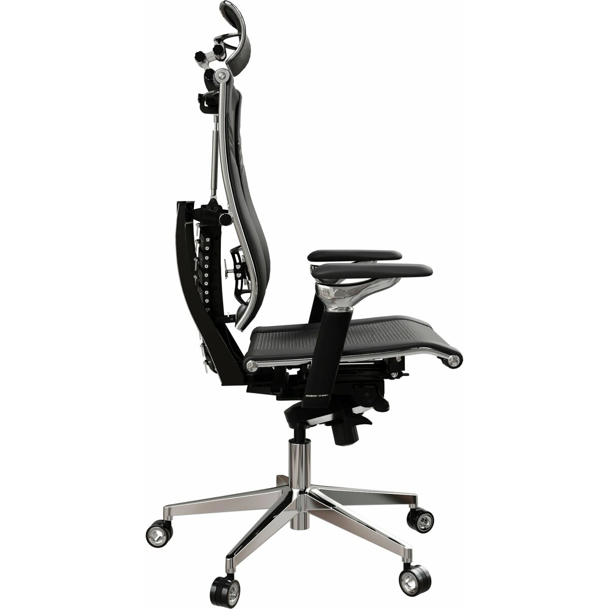 Кресло руководителя эргономичное Метта Yoga Spine Triumph L2 (M06), черный 