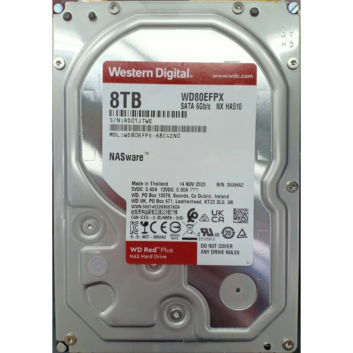 Жесткий диск WD SATA-III 8TB WD80EFPX